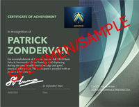 ARISTEO CERTIFICATE OF ACHIEVEMENT